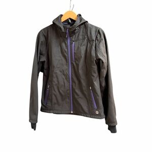 Mondetta Black Utility Jacket with Purple Accents
